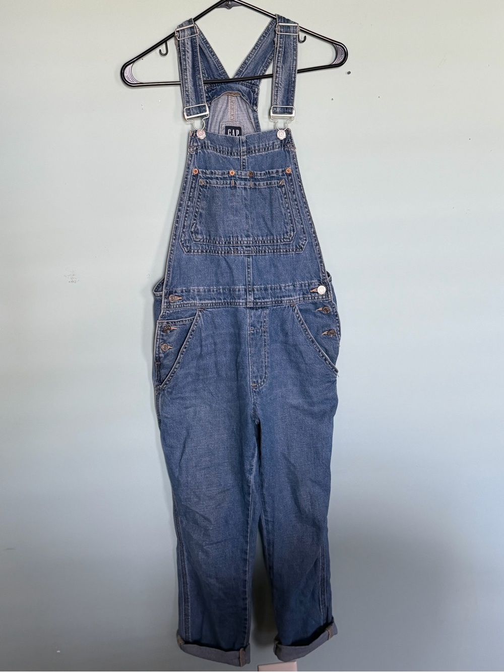 GAP Women’s Blue Denim Overalls